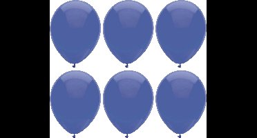 Haza Ballonnen verjaardag feest - 300x stuks - marine blauw - 29cm