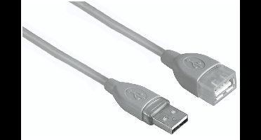 Hama Verlengkabel Usb Grijs 1.8M.