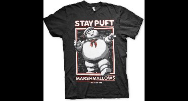 Ghostbusters Stay Puft Marshmallows Heren T-shirt - zwart - L