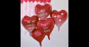 Harten Customisable Rood - 6 stuks