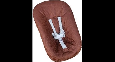 #51 newborn hoes, Cognac slangenprint suéde look, Stokke Tripp Trapp. Ook geschikt voor Kidsmill Up.