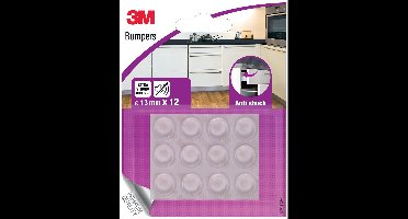 3M Bumpers, Anti shock, 13 mm, blister van 12 stuks 18 stuks