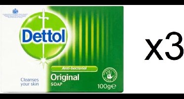 Dettol Antibacteriële zeep blokje -Original Protect - Desinfecterende blokje/tablet/handzeep (3x100 g)