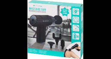 Silvergear - Massage Gun - 6 Standen - 4 Opzetstukken - Spiermassage - Ontspan en herstel