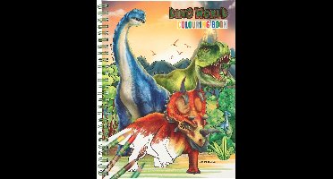 Depesche - Dino World kleurboek met kleurpotloden
