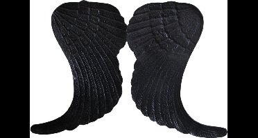 Deco4yourhome® - Vleugels - Wings - Wanddecoratie - Zwart - Black