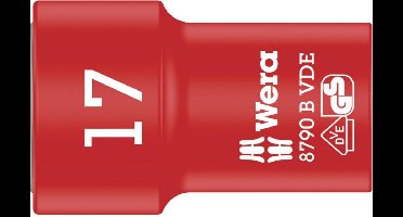 Wera 8790 B VDE 05004961001 Dop (zeskant) VDE-dopsleutelinzet 17 mm 3/8 (10 mm)