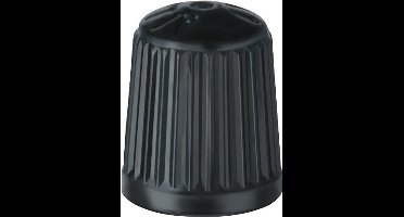 Ventieldop kunststof zwart