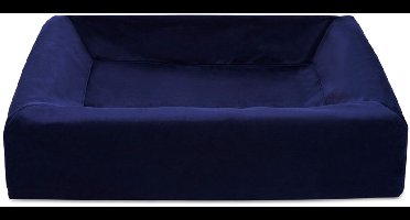 Bia Bed - Royal Fluweel - Hoes Hondenmand - Navy - Bia-3 - 70X60X15 cm
