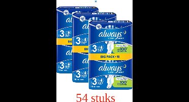 Always Ultra Secure Night (Maat 3) Maandverband met vleugels Multi Pack - 3 x 18 Stuks