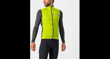 Castelli SQUADRA STRETCH VEST ELECTRIC LIME/DARK GRAY - Mannen - maat XS