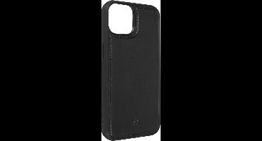 Akashi, Coque pour Geschikt voor Apple iPhone 13 Pro Max Rigide Cuir Véritable Finition Surpiquée, Zwart