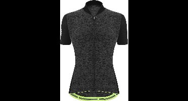 Santini Fietsshirt korte mouwen Dames Zwart - Colore Puro - S/S Jersey For Lady Black-L
