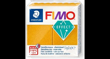 FIMO effect ovenhardende boetseerklei standaard blokje 57 g - Metallic goud
