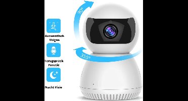 Currero Beveiligingscamera - Hondencamera - Huisdiercamera - Dog Camera - Draadloos - Nachtvisie - Bewegingsdetectie