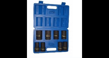 Doppenset, kracht 1", 8-dlg. CR-M0, 24-41x 88 mm, Phosphated zwart