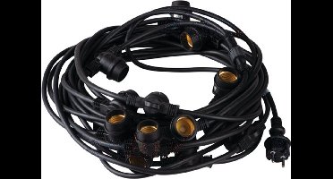 Lichtslinger - priklind - 15meter - E27 - 15 fittingen