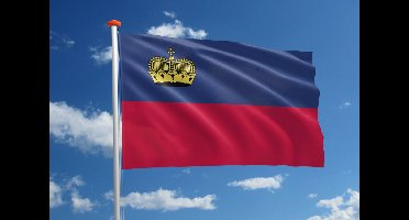 *** Grote Liechtensteinse Vlag 90x150cm - Vlag Liechtenstein - van Heble® ***