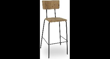 Workliving Barkruk Hoog Bo Blank Eiken - 80 CM