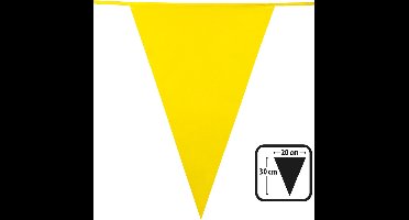 Boland - PE vlaggenlijn geel Geel - Geen thema - Feestversiering