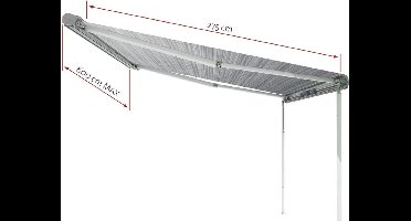 Fiamma F80L Polair witte luifel met dakbevestiging 500 Blue