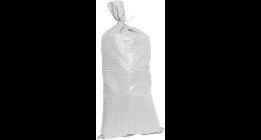 Silverline Zandzakken - 75 x 33 cm - met trekkoord - wit - 10 stuks