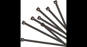 ProPlus Kabelbinders - 200 x 3,5 mm - Zwart - 100 stuks - Hoge treksterkte - Weerbestendig