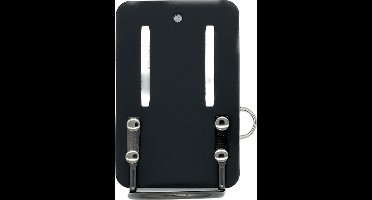 Hamerhouder / Steigerhamerhouder voor aan gereedschapsriem / gereedschapsgordel - zwart splitleer / Lederen houder voor een hamer, steigerhamer, klauwhamer, bouwhamer