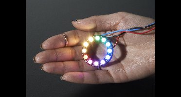 NeoPixel Ring - 12 x 5050 RGBW LEDs w/ Integrated Drivers - Natural White - 4500K Adafruit 2852
