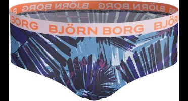 Björn Borg - Meisjes - Palmenprint Hipster 2-Pack - Blauw/Multicolour - Maat 110-116