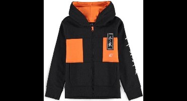 Naruto - Hidden Leaf Village Vest Met Capuchon Kinderen - Kids 170/176 - Zwart