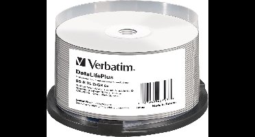 Verbatim Blu-ray Disc BD-R 25Gb,thermal printable surface, Cakebox van 25 stuks (43743)