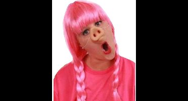 PartyXplosion Varkenssnuit - Plastic snuit op elastiek voor feestjes