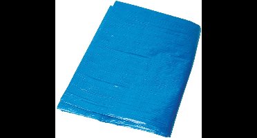 Silverline Afdekzeil/dekzeil - blauw - waterdicht - UV bestendig - kunststof 65 gr/m2 - 240 x 300 cm