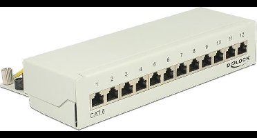 87292 - RJ-45 - LSA - Grey - Metal - Wall mounting - 218 mm - 44.2 mm