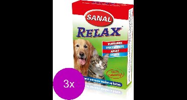 Sanal Relax Hond/Kat - Anti stressmiddel - 3 x 15 stuks
