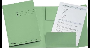 100x Esselte dossiermap groen, A4
