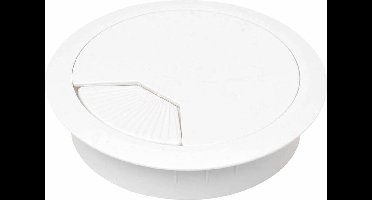 Tack Kabeldoorvoer - Kunststof - Ø 95 mm - Wit - Onopvallend Design