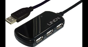 Lindy USB 2.0 Aktiv-Verlängerungs-Hub Pro 8 Meter Schließen