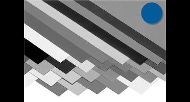 Folia gekleurd tekenpapier koningsblauw