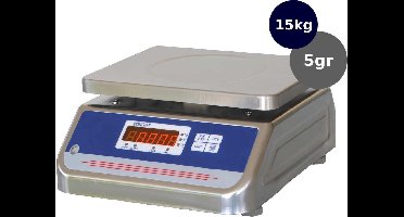 Waterproof RVS weegschaal 15 Kg X 5 gr