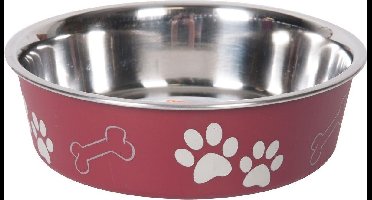 Flamingo Hondenvoerbak Bella Kena Rood - Rood - 17 x 17 x 5 cm