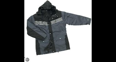 Texowear parka Kiel maat XL grijs/zwart