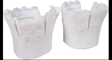 Witbaard Manchetten Piet Katoen Wit One-size