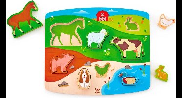 Steckpuzzlespiel Bauernhoftiere