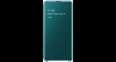 Samsung Clear View Hoesje - Samsung Galaxy S10e - Groen