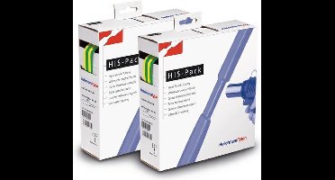 HellermannTyton 300-32547 Krimpkous zonder lijm Groen, Geel 25.40 mm 12.70 mm Krimpverhouding:2:1 5 m