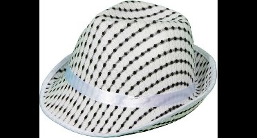 Trilby Hoed Psychedelisch wit