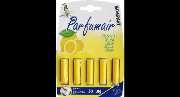 Parfumair geurstaafjes voor stofzuiger - Citroen geur - Stofzuigerverfrisser - Geschikt voor stofzuigerzak - 5 stuks