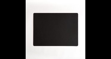 Vacavaliente Placemat & Coasters Rechthoek Placemat - Recycled Leer - 40x30 cm - Zwart